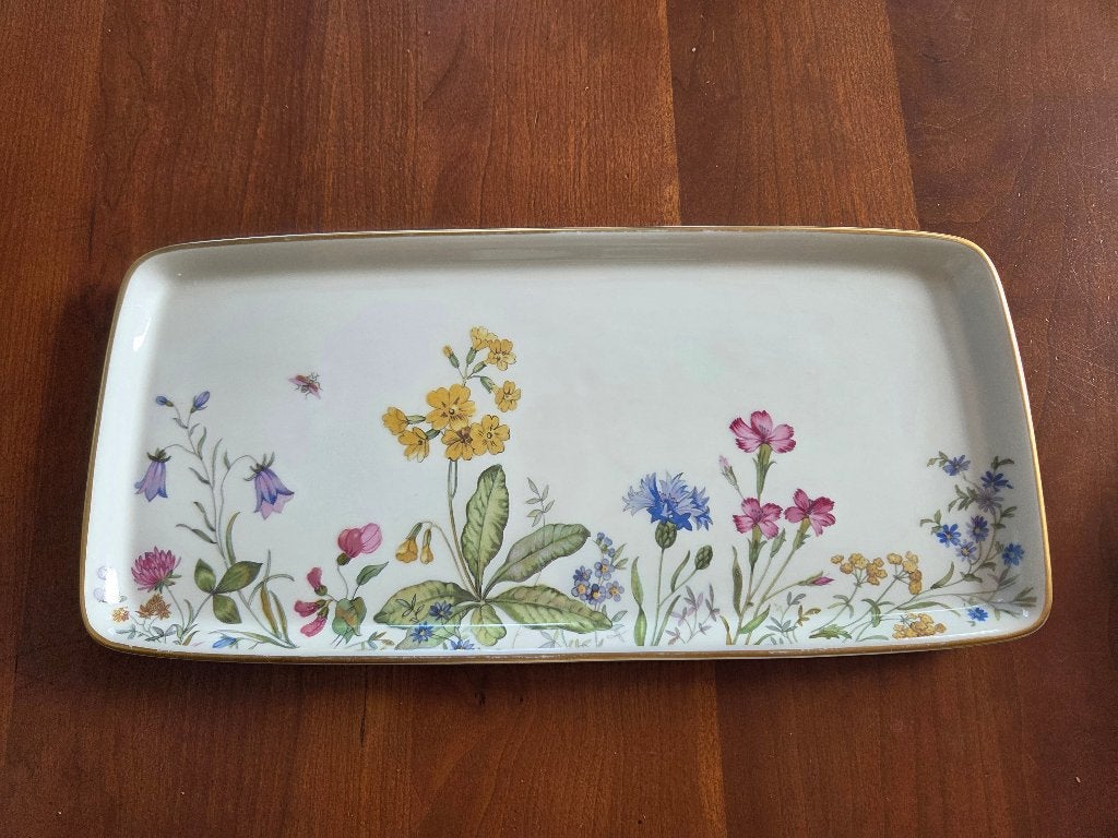 Krautheim Bavaria bloem Wiesengrund cake schaal, Ophalen of Verzenden
