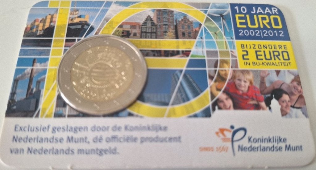 Coincard 2012 - 10 jaar Euro 2002 - 2012 - BU, Postzegels en Munten, Munten | Europa | Euromunten, Verzenden, Overige landen, 2 euro