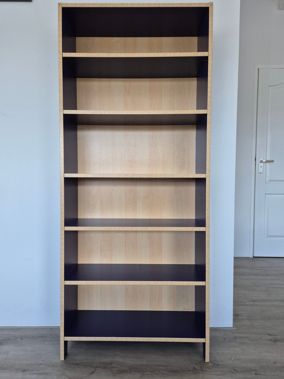 Handige blauwe Boekenkast., Huis en Inrichting, Kasten | Boekenkasten, Ophalen, 25 tot 50 cm, 50 tot 100 cm, 150 tot 200 cm