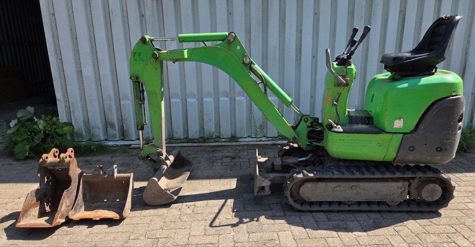 Kubota minigraver, Ophalen