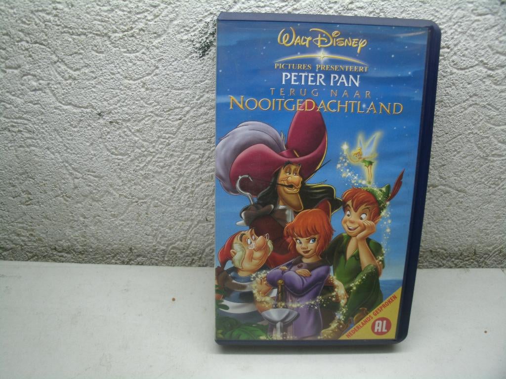vhs 192a peter pan nooitgedachtenland ned gespr, Cd's en Dvd's, VHS | Kinderen en Jeugd, Alle leeftijden, Ophalen of Verzenden
