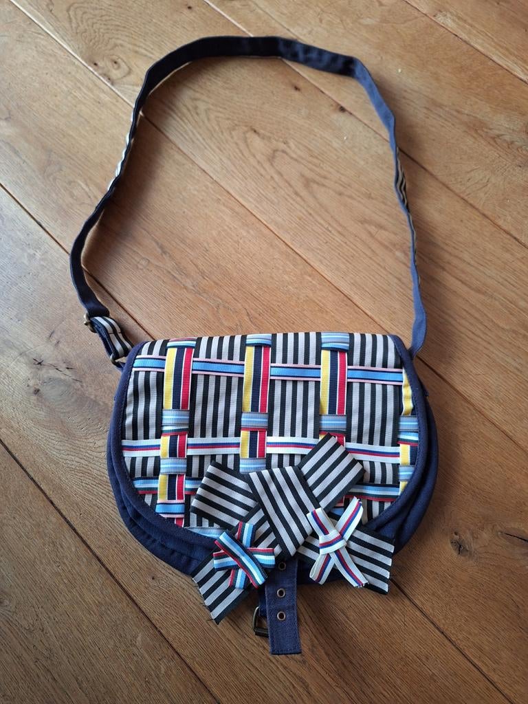 Kleurig ZARA schoudertasje, Sieraden, Tassen en Uiterlijk, Tassen | Damestassen, Ophalen of Verzenden, Zo goed als nieuw, Blauw