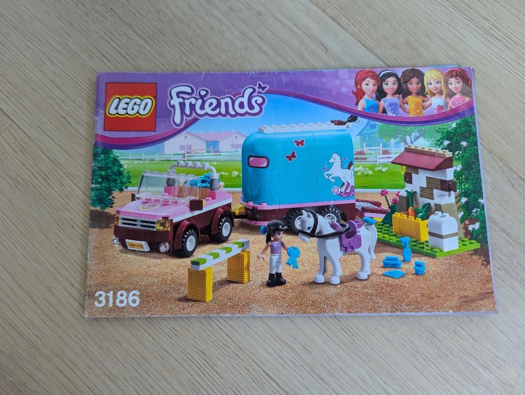 Lego Friends 3186 Paardentrailer, Kinderen en Baby's, Speelgoed | Duplo en Lego, Ophalen of Verzenden, Zo goed als nieuw, Complete set
