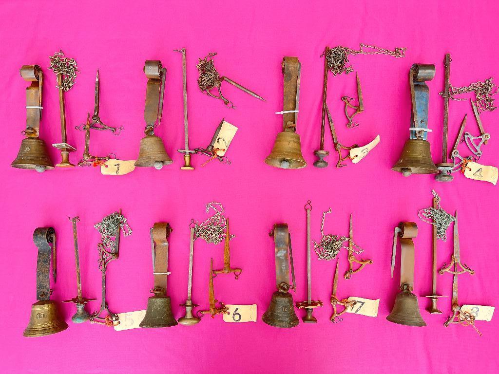 Oude trekbellen, deurbel, deur, bel, oude trekbel, voordeur, Huis en Inrichting, Woonaccessoires | Overige, Gebruikt, Ophalen of Verzenden