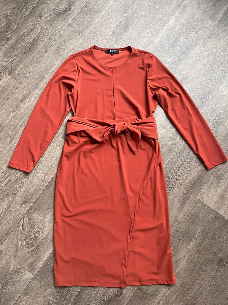 Donna Due jurk maat XL / 42, Kleding | Dames, Bruin, Maat 42/44 (L), Ophalen of Verzenden, Zo goed als nieuw