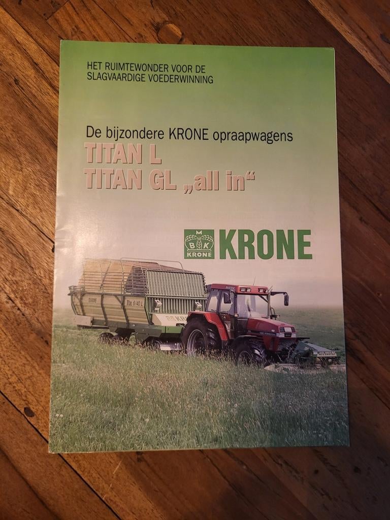 Tractor folder Krone TITAN L opraapwagens, Ophalen of Verzenden, Zo goed als nieuw