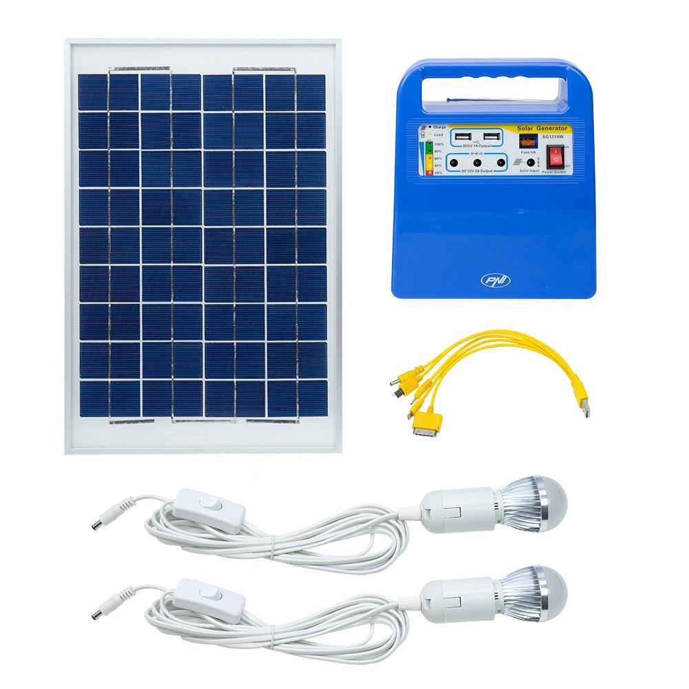 PNI H01 Zonnepaneel met accu, (nood)radio + lampen NOODSET!, Ophalen of Verzenden, Nieuw, Radio