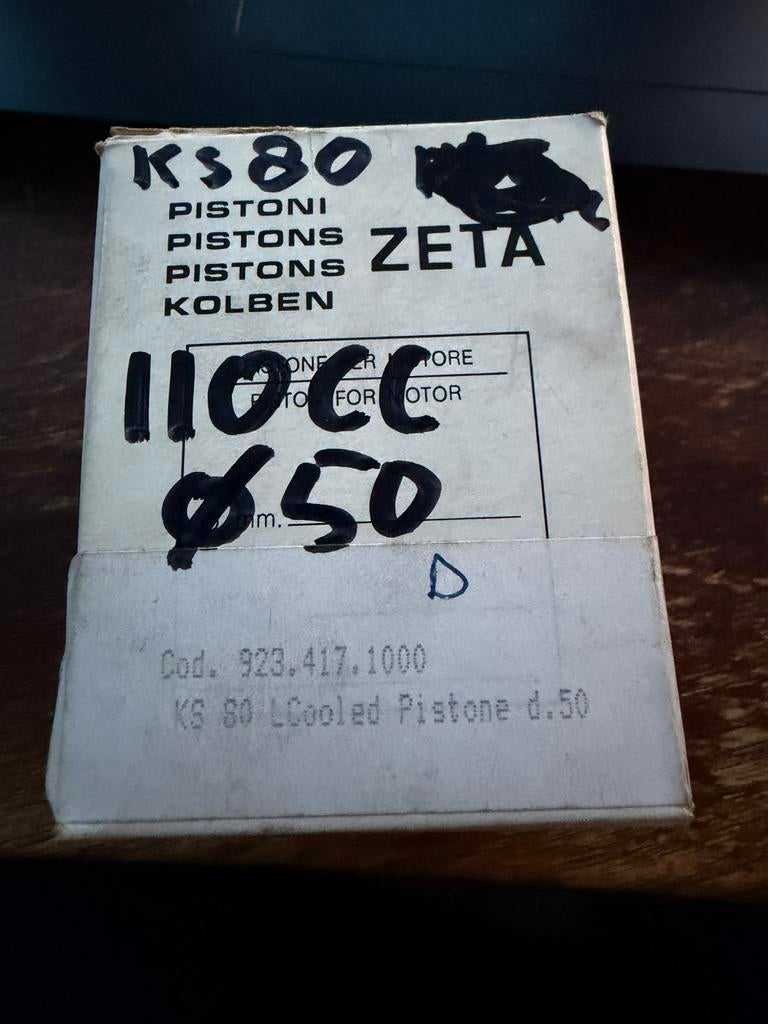 Zundapp Zuiger zeta ks80 100 cc diameter 50mm nos, Ophalen of Verzenden, Nieuw, Overige typen