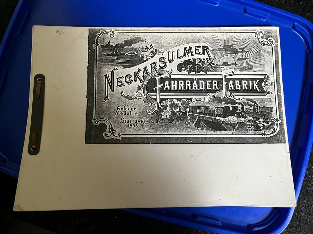 Vintage Neckarsulmer Fahrradfabrik preis liste gekopieerd, Motoren, Handleidingen en Instructieboekjes, Ophalen of Verzenden, Overige merken