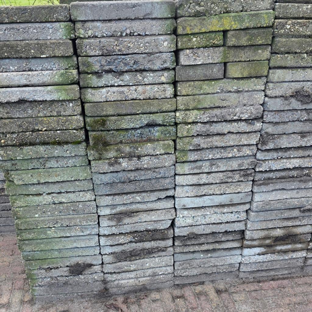 tegels gratis afhalen, Tuin en Terras, Ophalen, Gebruikt, Beton, Terrastegels