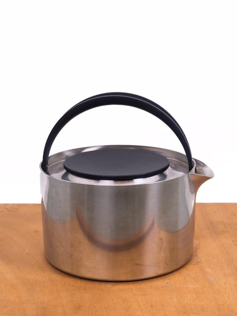 Stelton vintage Cylinda line Theepot RVS compleet, Ophalen, Zo goed als nieuw