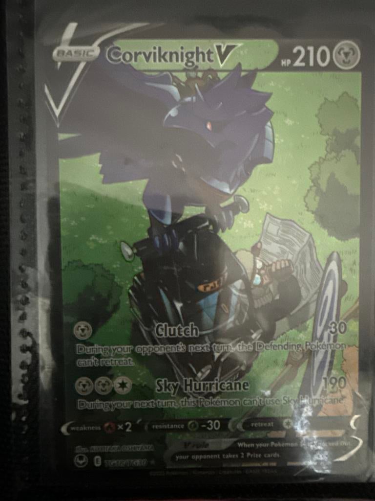 Corviknight V - Pokémon Kaart, Ophalen of Verzenden, Zo goed als nieuw, Losse kaart