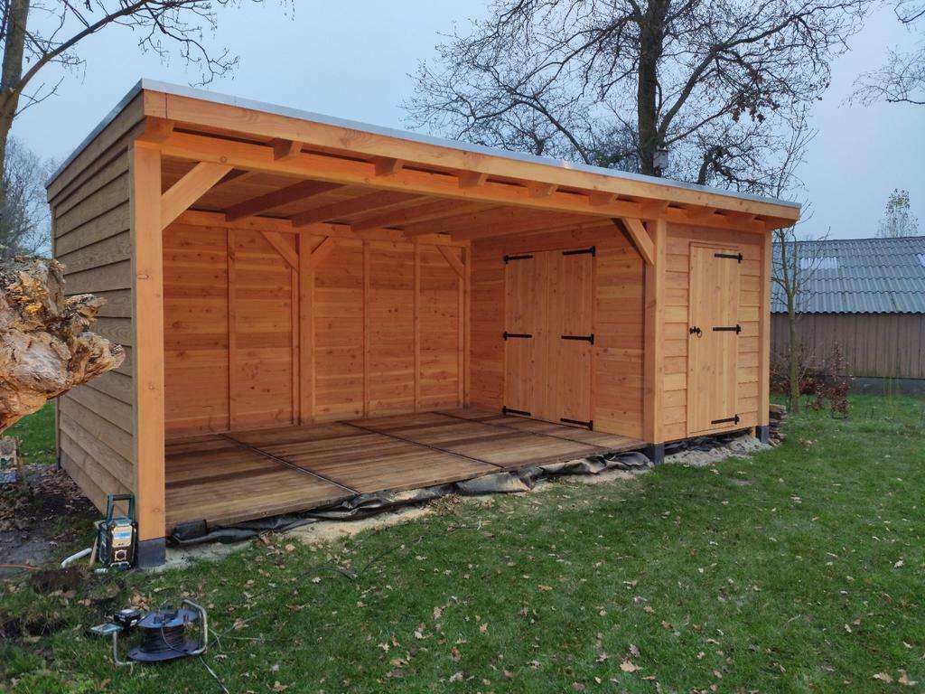 Exclusieve Overkapping Tuinhuis Veranda Carport Kapschuur, Ophalen of Verzenden, Nieuw, Overige typen