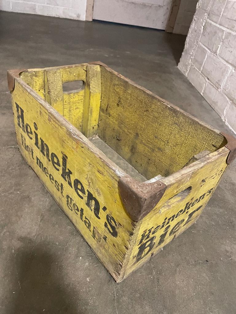 Vintage Heineken kratje 5-56. Zeldzaam !, Ophalen, Gebruikt, Overige typen, Heineken