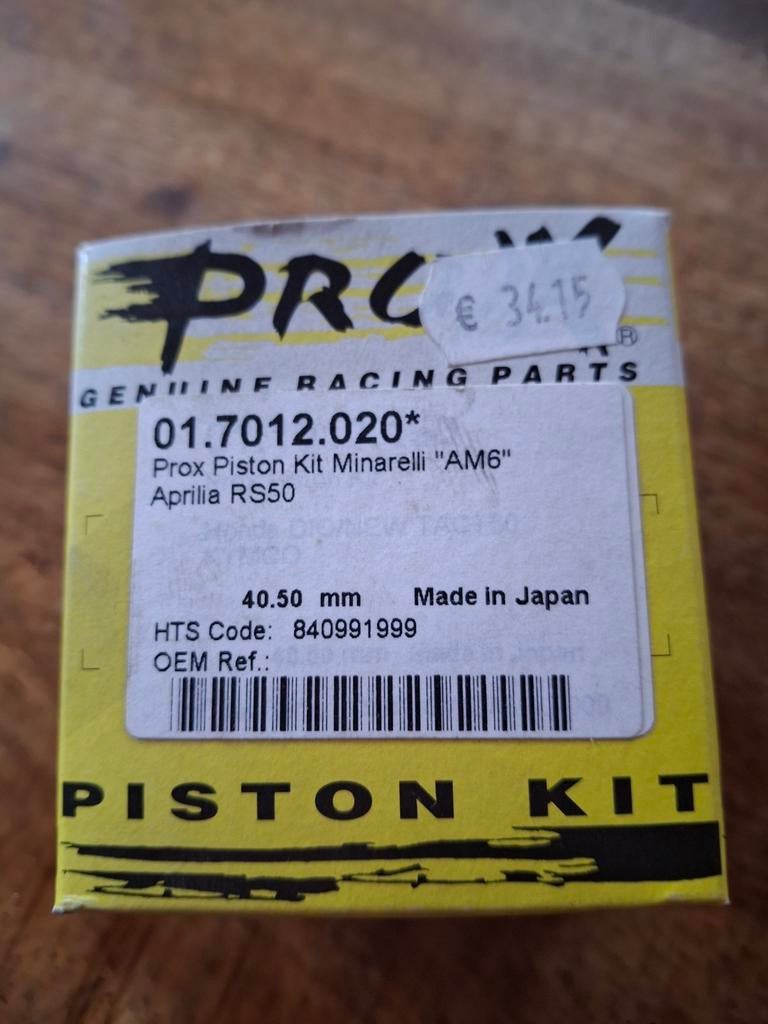 Prox Piston Kit Minarelli AM6 Aprilia RS50 - Nieuw, Ophalen of Verzenden, Nieuw