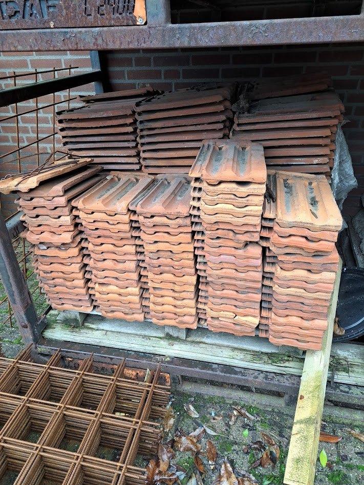 Mulden dakpannen., Doe-het-zelf en Verbouw, Gebruikt, Steen of Klei, Ophalen of Verzenden, 15 m² of meer