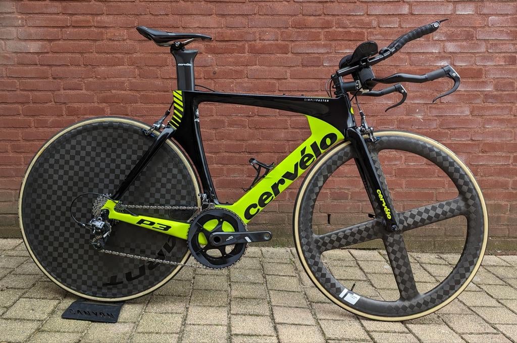 Cervelo P3 TT Fiets - maat M, Fietsen en Brommers, Carbon, Zo goed als nieuw, Meer dan 20 versnellingen, 53 tot 57 cm