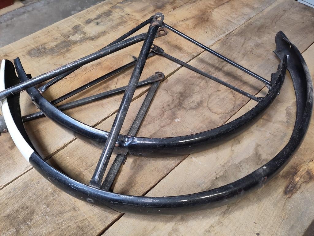 Spatborden voor oldtimer transportfiets 28 inch, Ophalen of Verzenden, Gebruikt, Spatbord, Transportfiets