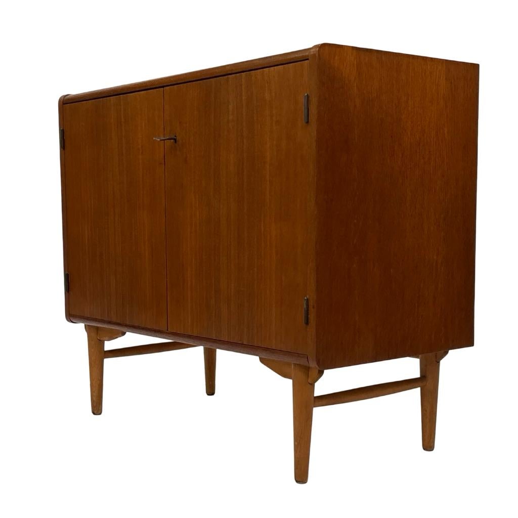 Vintage werkplek wandmeubel dressoir jaren 60 teak, Huis en Inrichting, Kasten | Wandmeubels, Gebruikt, Met deur(en), Vintage