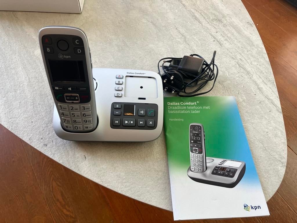 KPN Dallas Comfort+ Dect Telefoon, Telecommunicatie, Vaste telefoons | Handsets en Draadloos, Ophalen of Verzenden, Gebruikt, 1 handset