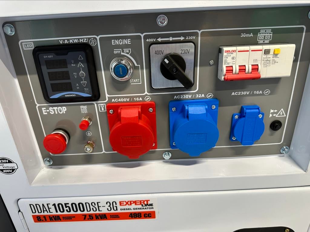 DAEWOO Aggregaat 10500! Nieuw! 8,1KVA, Ophalen, Nieuw, 5 tot 10 kVA, Dieselolie