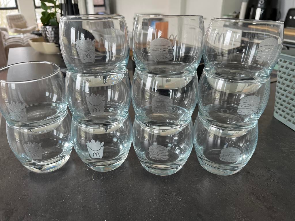 M Glazen - McDonald's Design, Huis en Inrichting, Keuken | Servies, Glas of Glazen, Ophalen of Verzenden, Overige stijlen, Glas