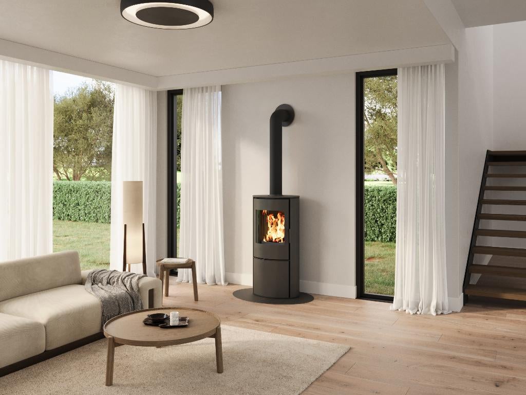 Houtkachel Olaf 3-7 kW (showroommodel) | Nordic Fire, Houtkachel, Ophalen of Verzenden, Zo goed als nieuw, Vrijstaand