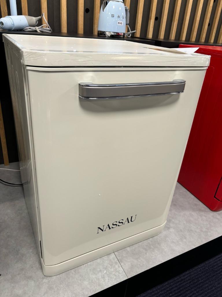 Nassau RVW6000BEI – Retro Vaatwasser – Vrijstaand – Beige –, Witgoed en Apparatuur, Vaatwasmachines, Nieuw, Vrijstaand, 85 tot 90 cm