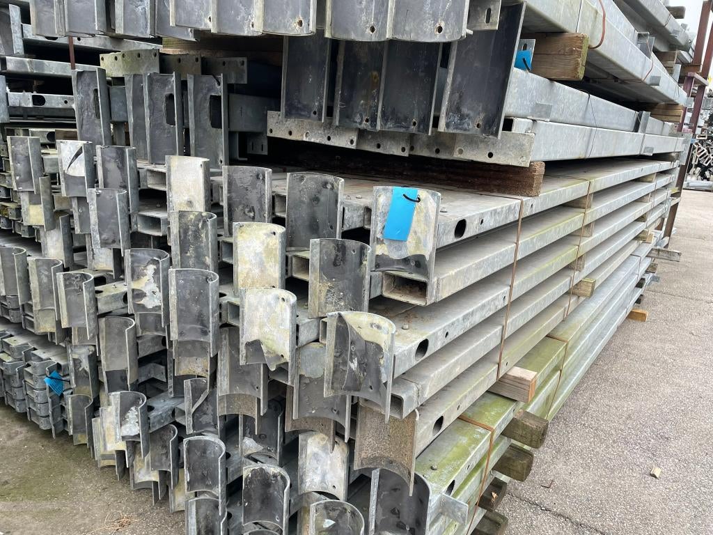 Kokerprofielen 100x50x2mm | Lengte: 4100 mm, Doe-het-zelf en Verbouw, Metalen, Ophalen, Gebruikt, IJzer
