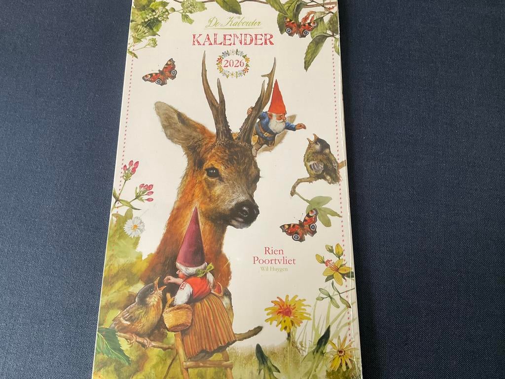 Kalender RIEN POORTVLIET kabouters, Ophalen of Verzenden, Jaarkalender, Nieuw