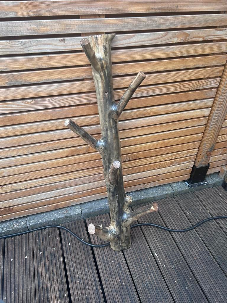 Boomstam kapstok 1 meter hoog, Huis en Inrichting, Ophalen, Zo goed als nieuw, Hout, Wandkapstok