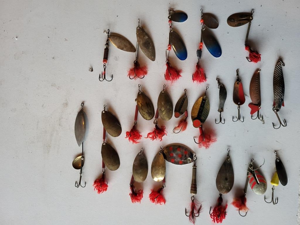 Diverse oude blinkers / spinners #2, Ophalen of Verzenden, Gebruikt, Overige typen