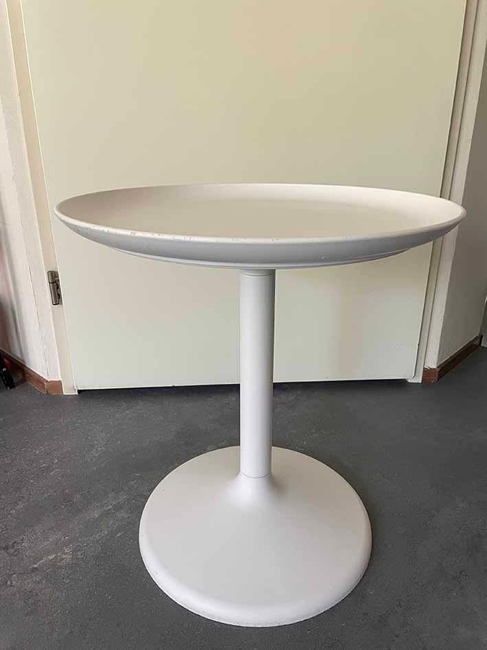 Vintage Ikea PS Sandskär bijzettafeltje dienbladtafel, Gebruikt, Rond, Minimalist, Ophalen