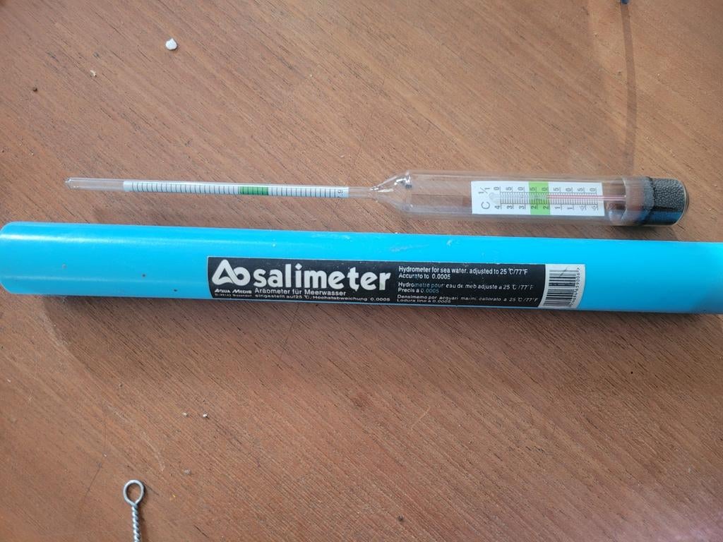 Hydrometer zout water aquarium, Ophalen