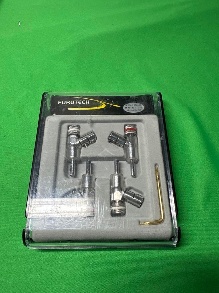 Furutech FP-202 Banana Plug - Hoge Kwaliteit, Ophalen of Verzenden, Nieuw, Minder dan 2 meter, Luidsprekerkabel