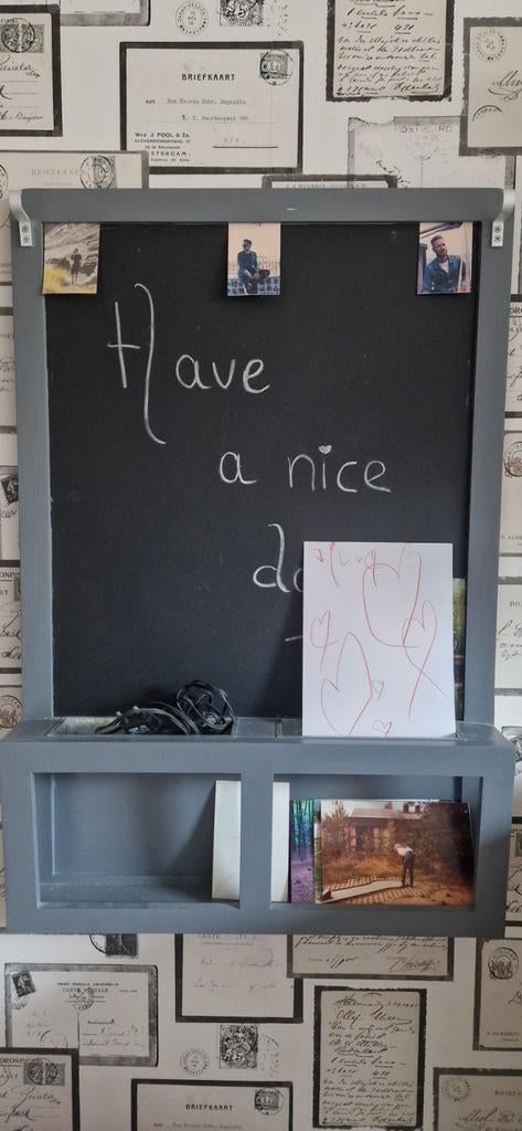Leuk krijtbord., Ophalen