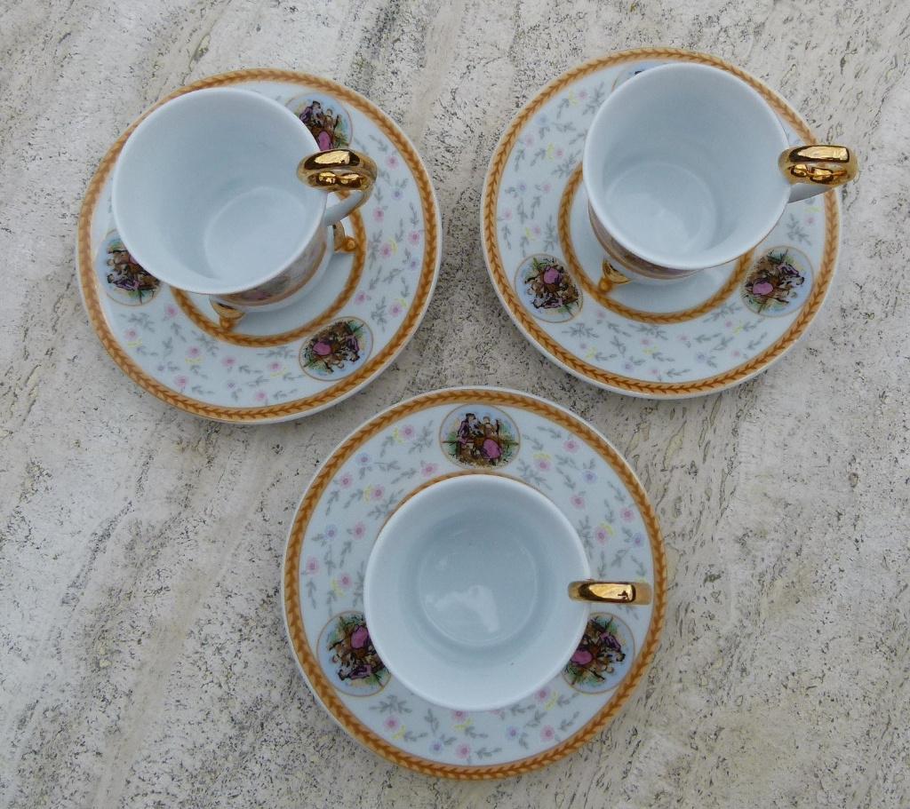 3 x Yamasen Gold Collection Super Mokka / Espresso K + S, Ophalen of Verzenden, Zo goed als nieuw, Wedgwood, Kop(pen) en/of Schotel(s)
