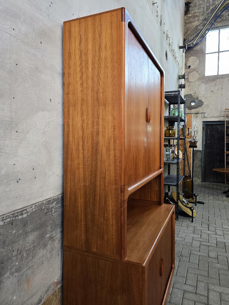 Jaren 80 Dyrlund Deens Design Kast Teak | Grote Wand Kast C, Grenenhout, 200 cm of meer, Ophalen of Verzenden, Minder dan 150 cm