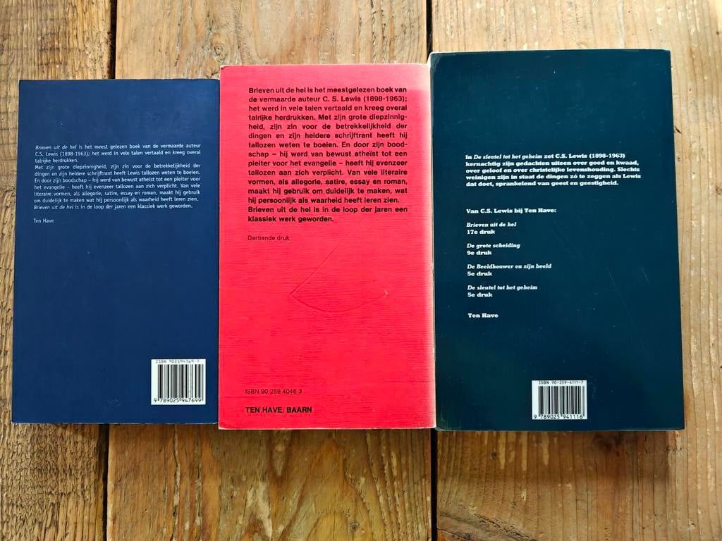 3 Boeken van C.S Lewis., Ophalen of Verzenden, Zo goed als nieuw