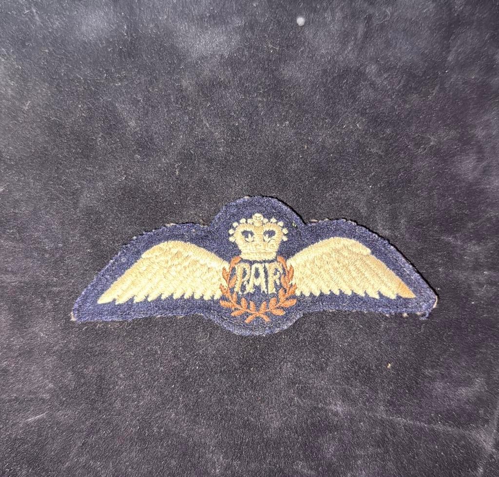RAF vliegerwing, Ophalen of Verzenden, Zo goed als nieuw, Zilver, Overige materialen