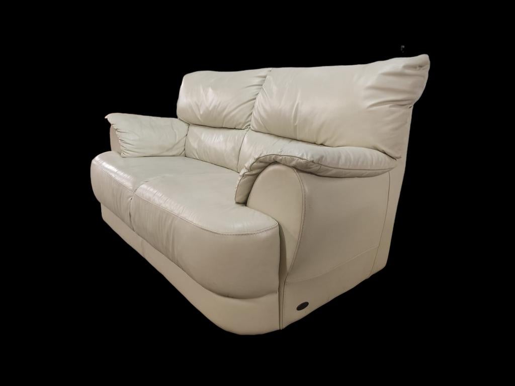 Contempo # compact Italiaans leren design bankje - L 160cm, Ophalen of Verzenden