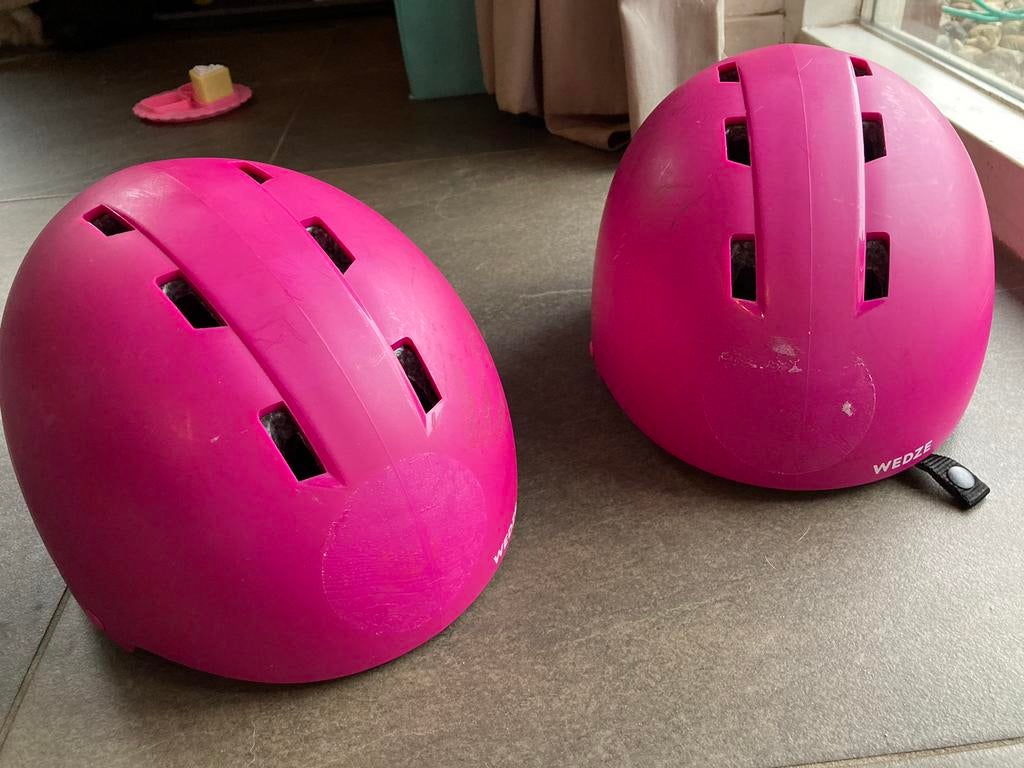 Twee kinder skihelmen maat S, Ophalen, Gebruikt, Jongen of Meisje