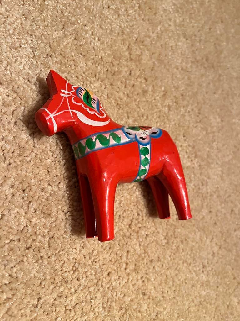 Rode Dalahäst paard uit zweden, Ophalen of Verzenden