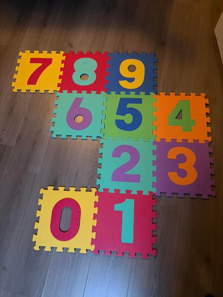 Puzzelmat / cijfers, Ophalen, Gebruikt