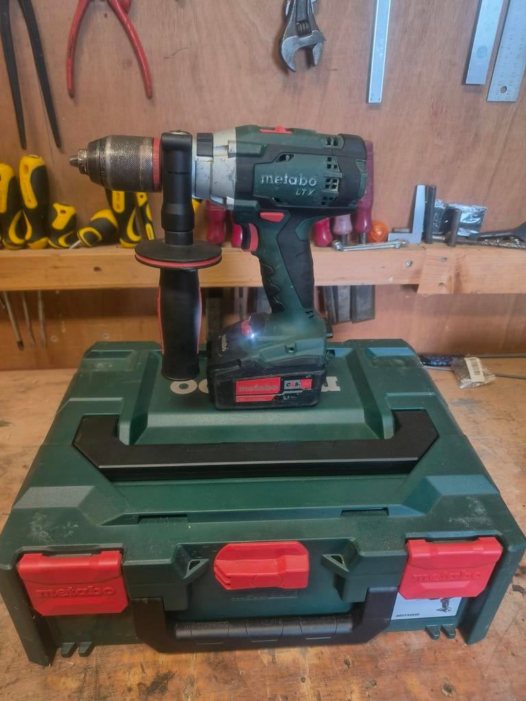 Metabo SB 18 LTX Impuls 18 v accuboor, met accu Nette Staat!, 600 watt of meer, Ophalen of Verzenden, Klopboormechanisme, Zo goed als nieuw
