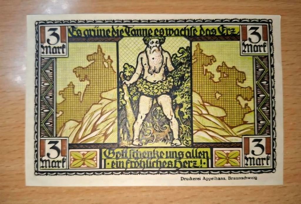 Duits Notgeld Thale Noodgeld, Ophalen of Verzenden, Duitsland