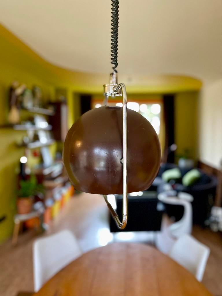 Vintage GEPO Hanglamp, Ophalen, Gebruikt, Metaal, Minder dan 50 cm