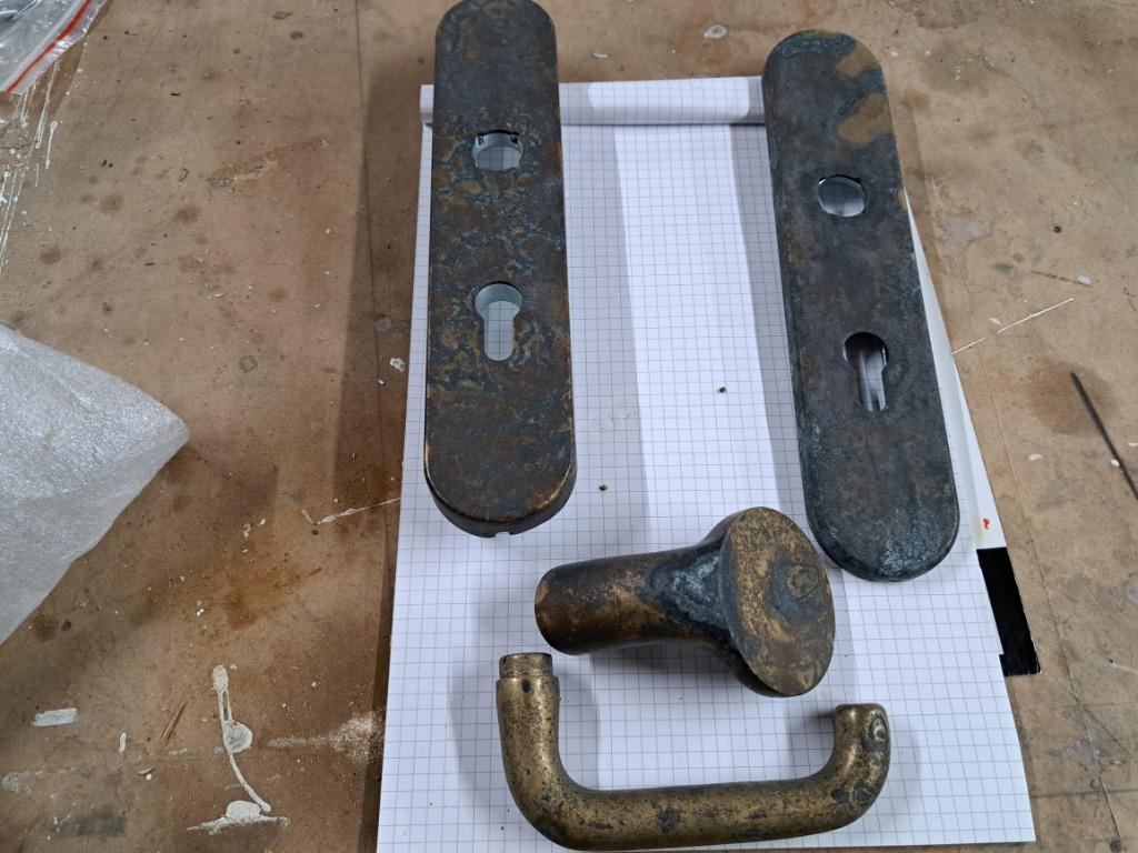 Veiligheids beslag voordeur, Ophalen of Verzenden, Nieuw, Koper of Messing, Klink of Kruk