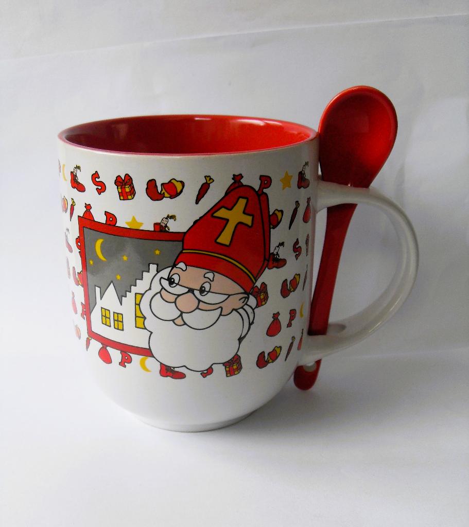 Sinterklaas Mok Sint en Piet Beker Sint Nicolaas, Ophalen of Verzenden, Zo goed als nieuw