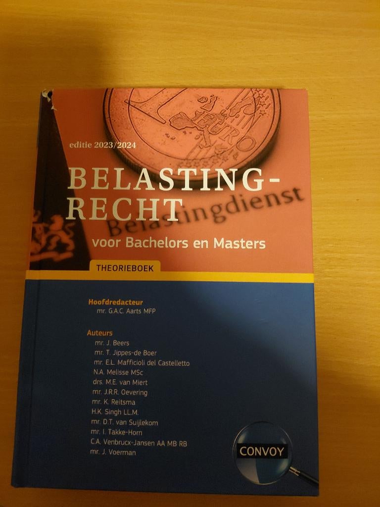 Belastingrecht, Ophalen of Verzenden, Beta, Zo goed als nieuw, HBO